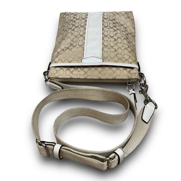 Coach Canvas & Leather Crossbody Bag - Picture 5 of 7